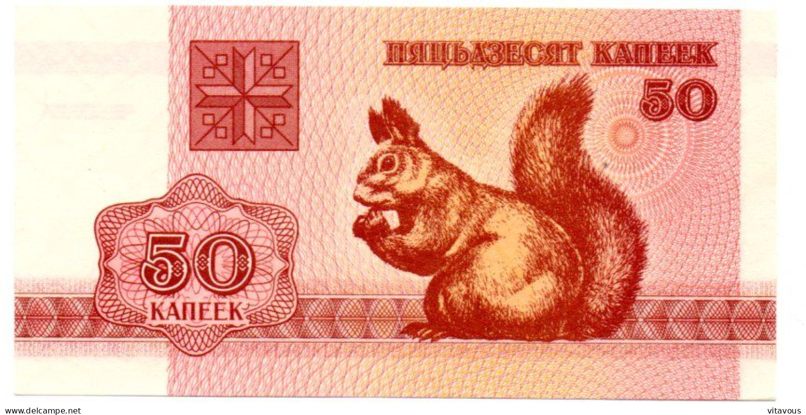 Belarus Billet Banque 50 ROUBLE Bank-note Banknote écureuil - Bielorussia