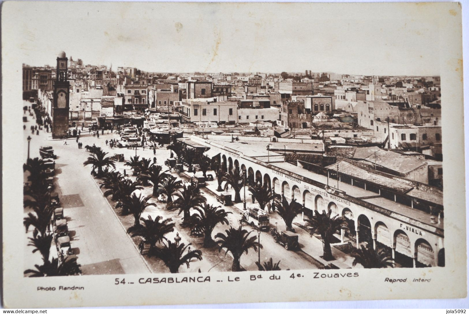 MAROC + CASABLANCA - Le Boulevard Du 4e Zouaves - Casablanca