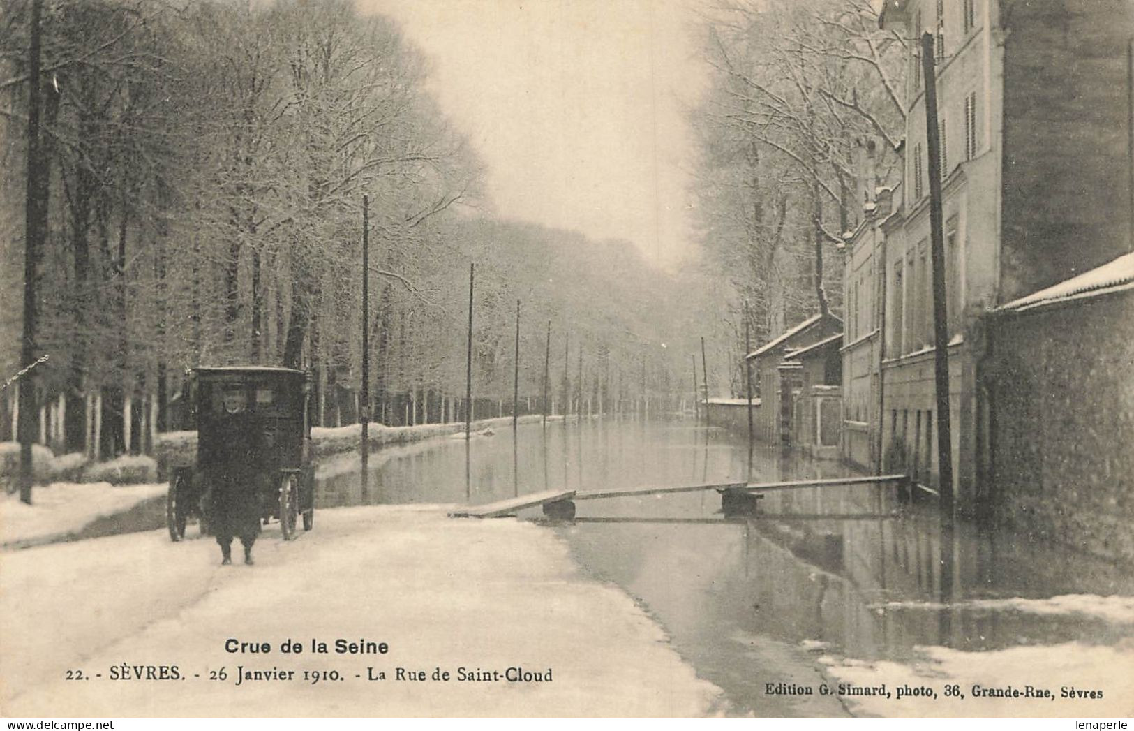 D6634 Sèvres Crue De La Seine - Sevres