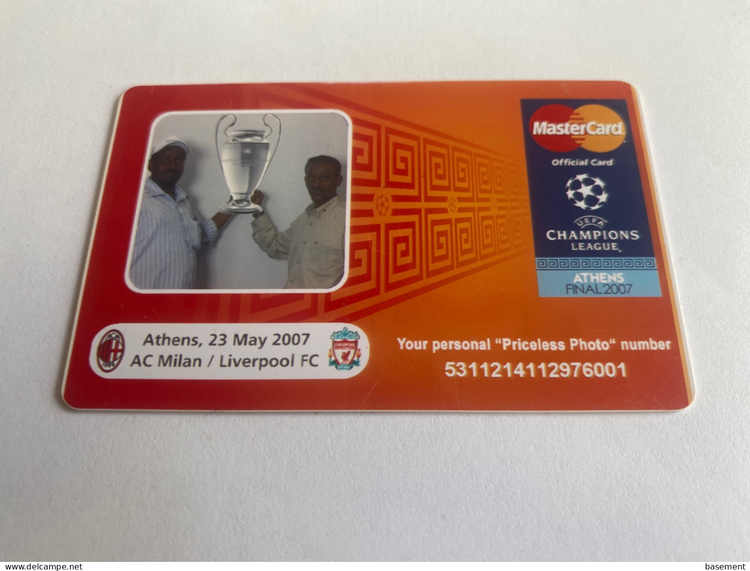 - 1 - MasterCard Champions League Final Milan - Liverpool 2007 ( Not Real Credit Card ) - Credit Cards (Exp. Date Min. 10 Years)