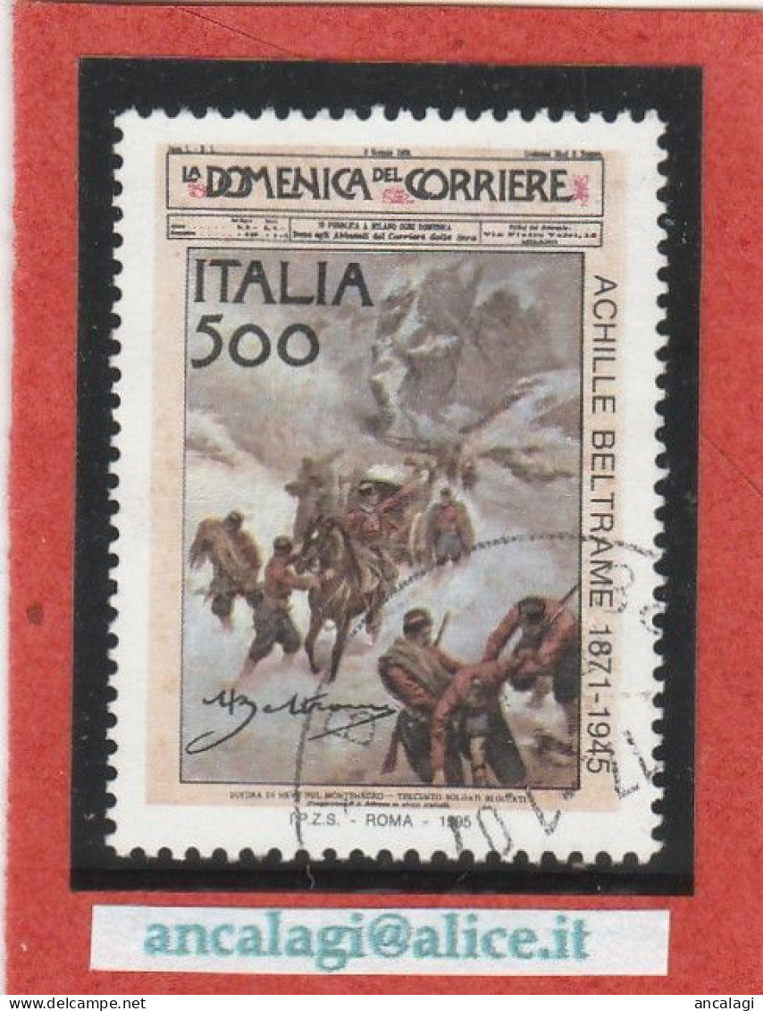 USATI ITALIA 1995 - Ref.0711A "ACHILLA BELTRAME" 1 Val. - - 1991-00: Used