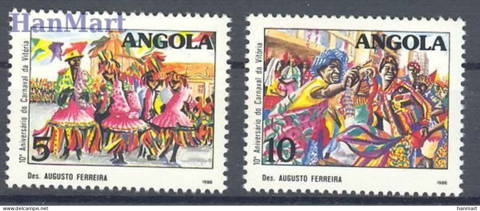 Angola 1986 Mi 773-774 MNH  (ZS6 ANG773-774) - Carnaval