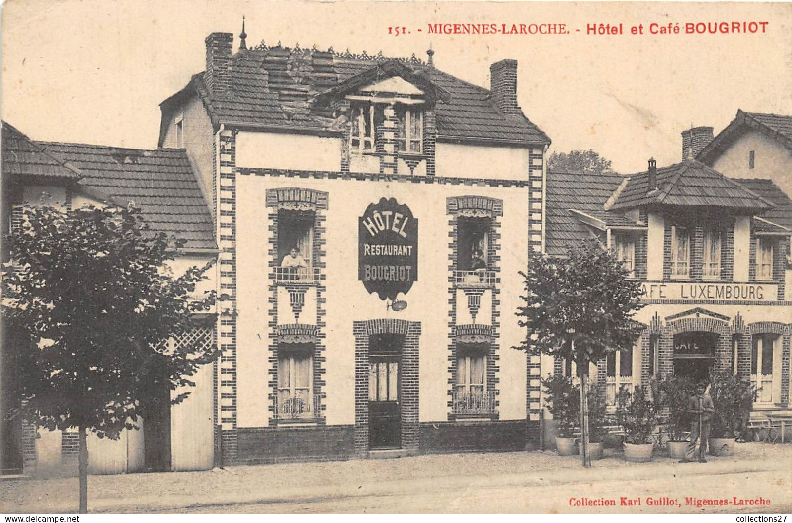 89-LA-ROCHE-MIGENNES- HÔTEL ET CAFE BOUGRIOT - Migennes