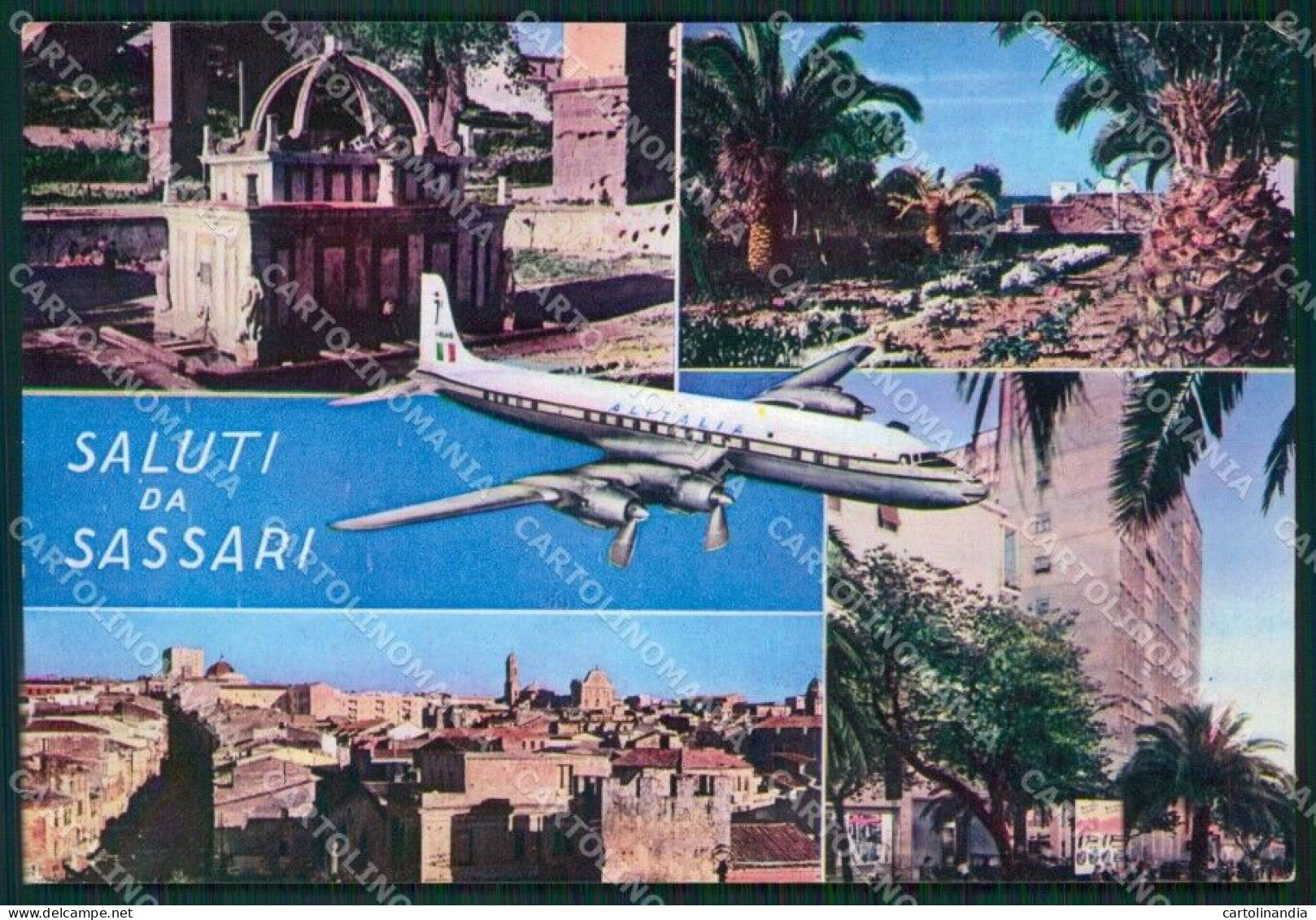 Sassari Città Saluti Da Aereo Foto FG Cartolina ZKM7984 - Sassari