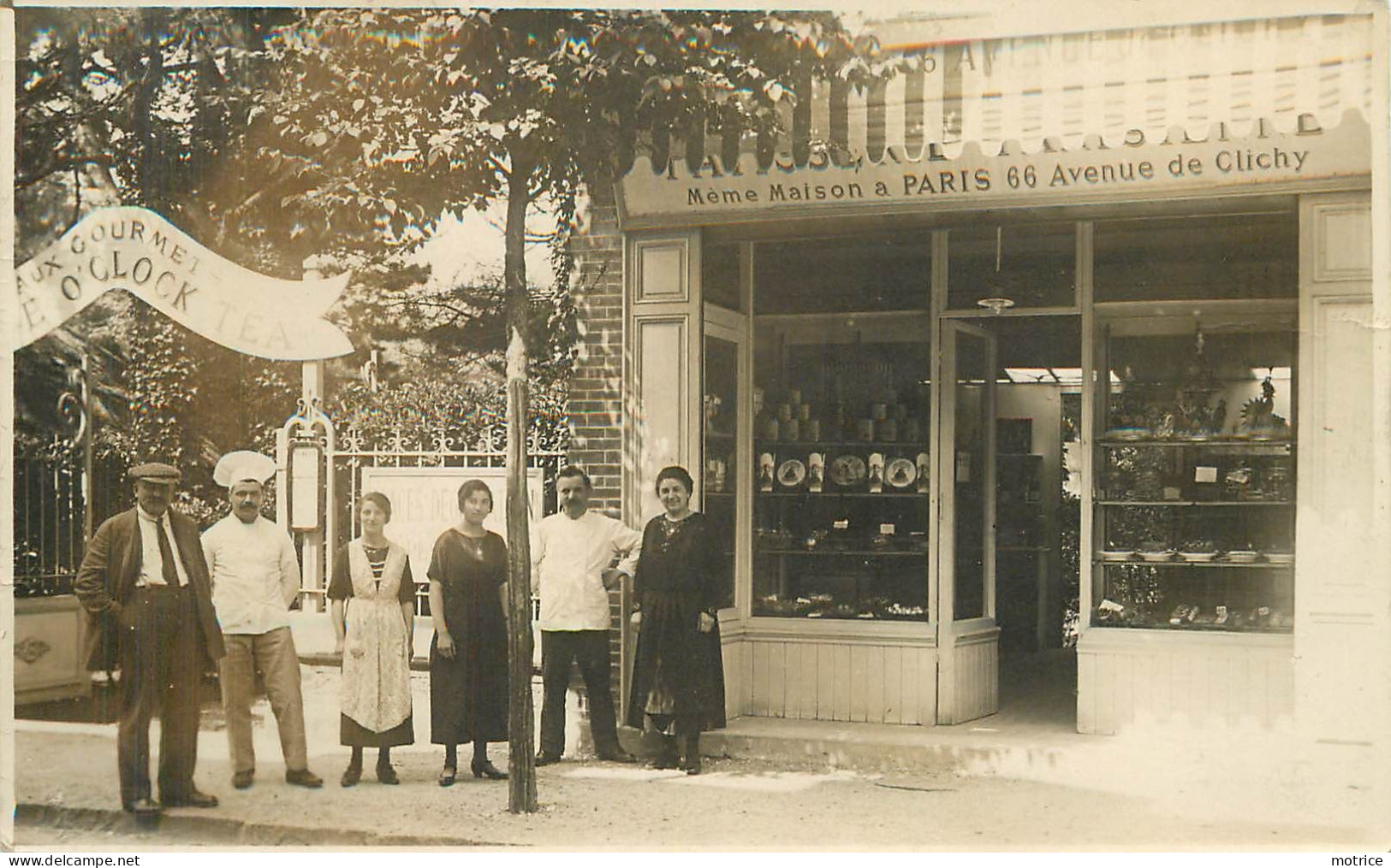 CARTE PHOTO - Pâtisserie Confiserie à Localiser (à Paris Vigreux, 66 Avenue De Clichy). - Da Identificare
