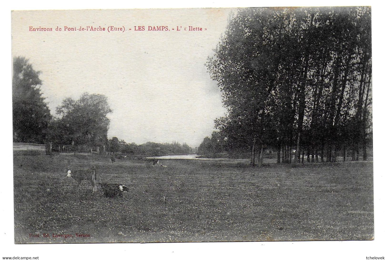 (27). Eure. Pont De L'Arche. Les Damps. 1 Cp. (6) L'Ilette. 1927 - Pont-de-l'Arche