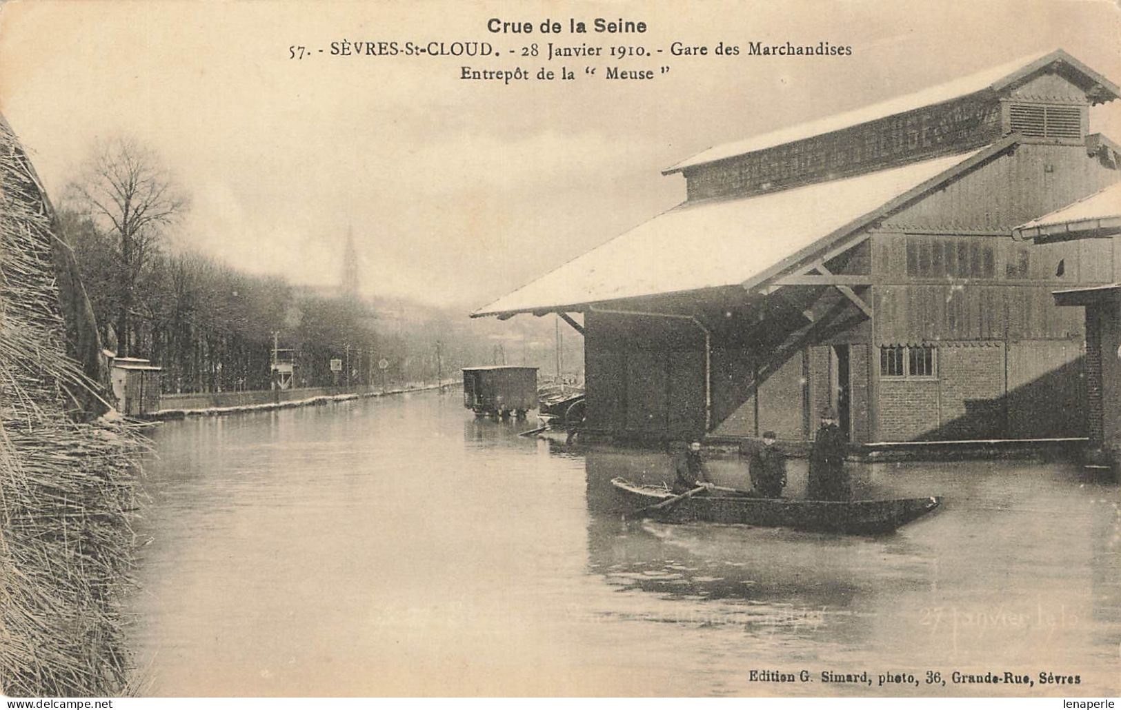 D6642 Sèvres Crue De La Seine - Sevres