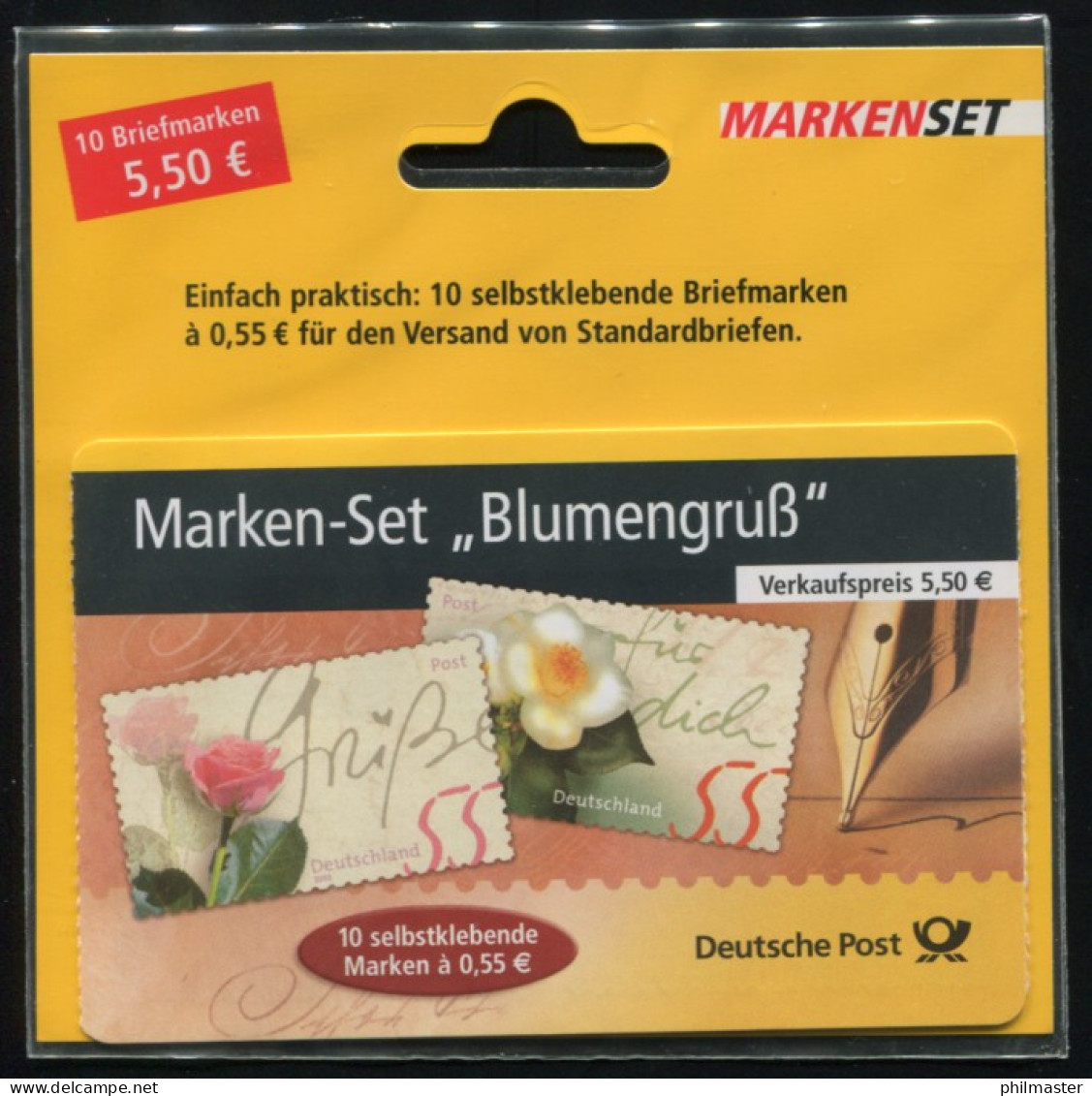 55 BBb MH Blumengruß B Blister - Unser Tipp OHNE Gebührenangaben, ** - 2001-2010