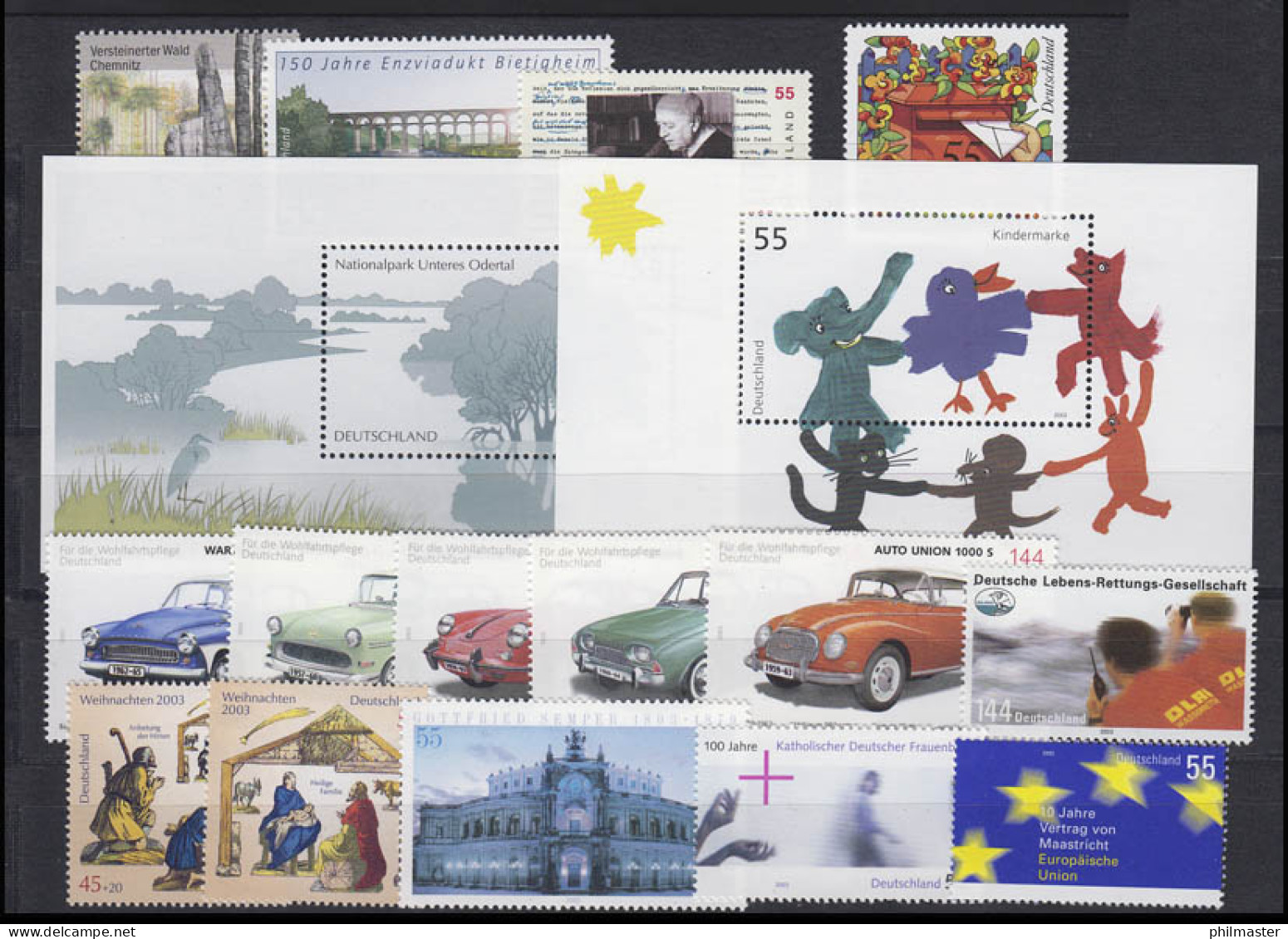 2305-2373 Deutschland Bund-Jahrgang 2003 Komplett, Postfrisch ** - Colecciones Anuales