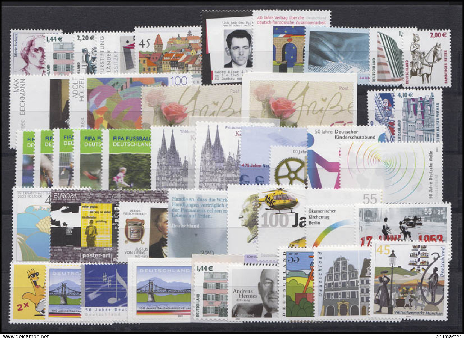 2305-2373 Deutschland Bund-Jahrgang 2003 Komplett, Postfrisch ** - Colecciones Anuales