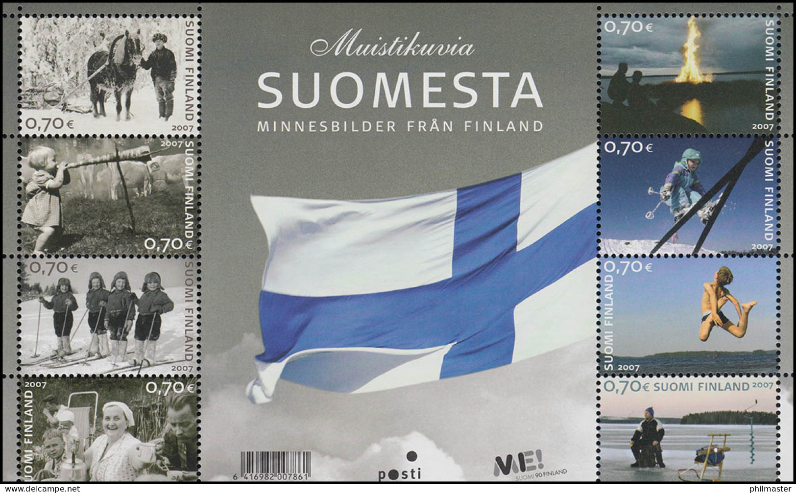 Finnland 1870-1877 Erinnerungsfotos 2007 - Kleinbogen ** / MNH - Otros & Sin Clasificación