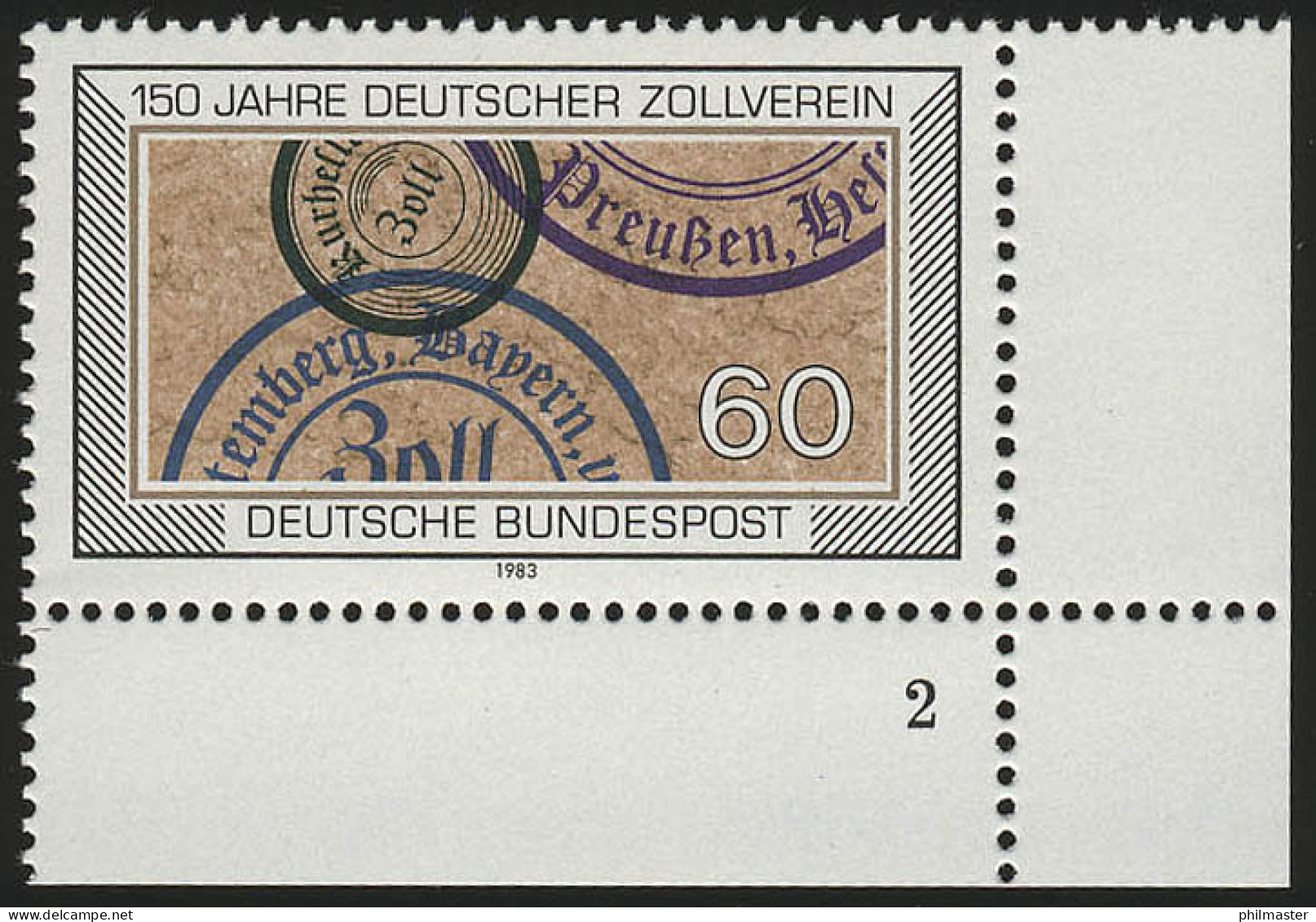 1195 Zollverein ** FN2 - Unused Stamps