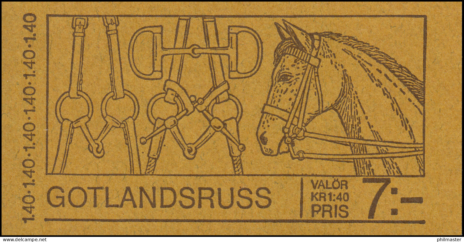 Markenheftchen Natur - Gotlandponies 5x 993D, ** Postfrisch - Zonder Classificatie