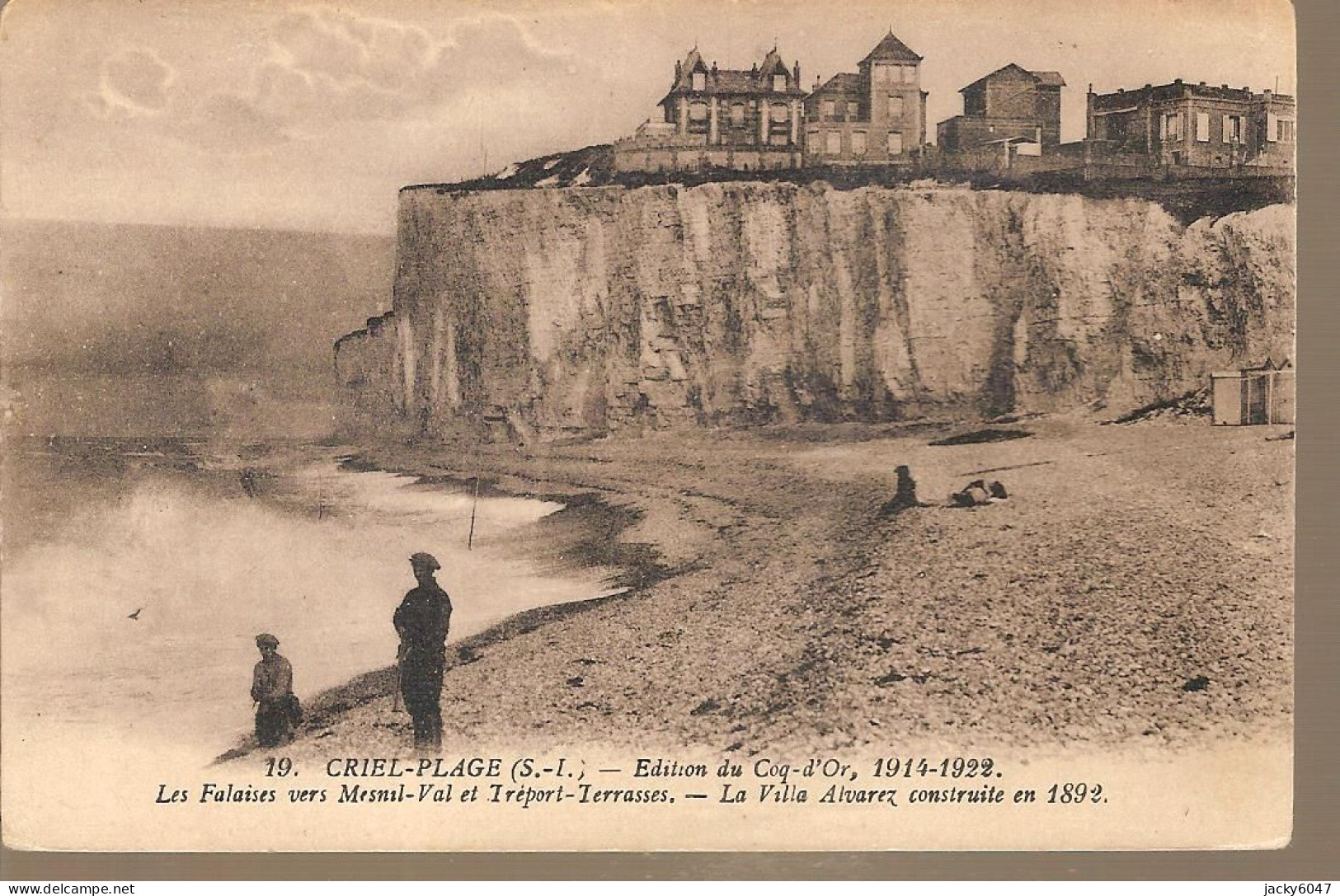 76 - Criel-Plage - Les Falaises Vers Mesnil-val... - Criel Sur Mer