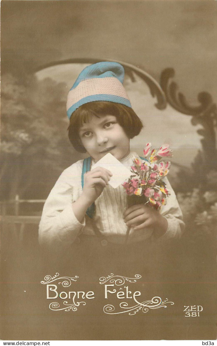  ENFANT - FILLETTE - LITTLE GIRL - MAEDCHEN - BONNE  FETE  -  Jolie Fantaisie - Portraits