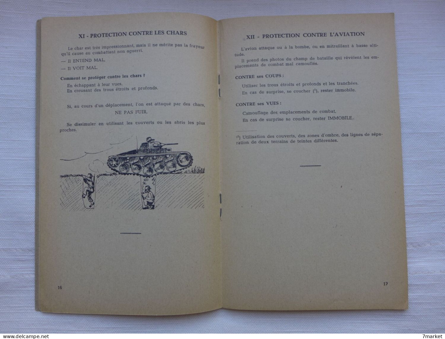 Ecole De Sous-Officiers - Strasbourg: Combat, Partie Commune à Toutes Les Armes / 1949 - Français