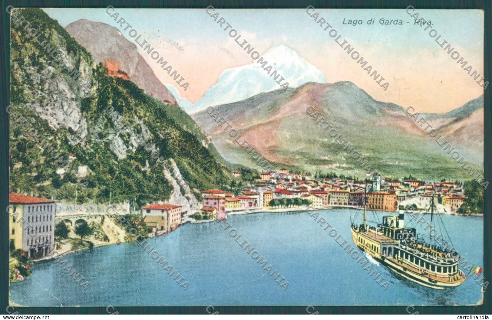 Trento Riva Lago Di Garda Battello Cartolina ZC5280 - Trento