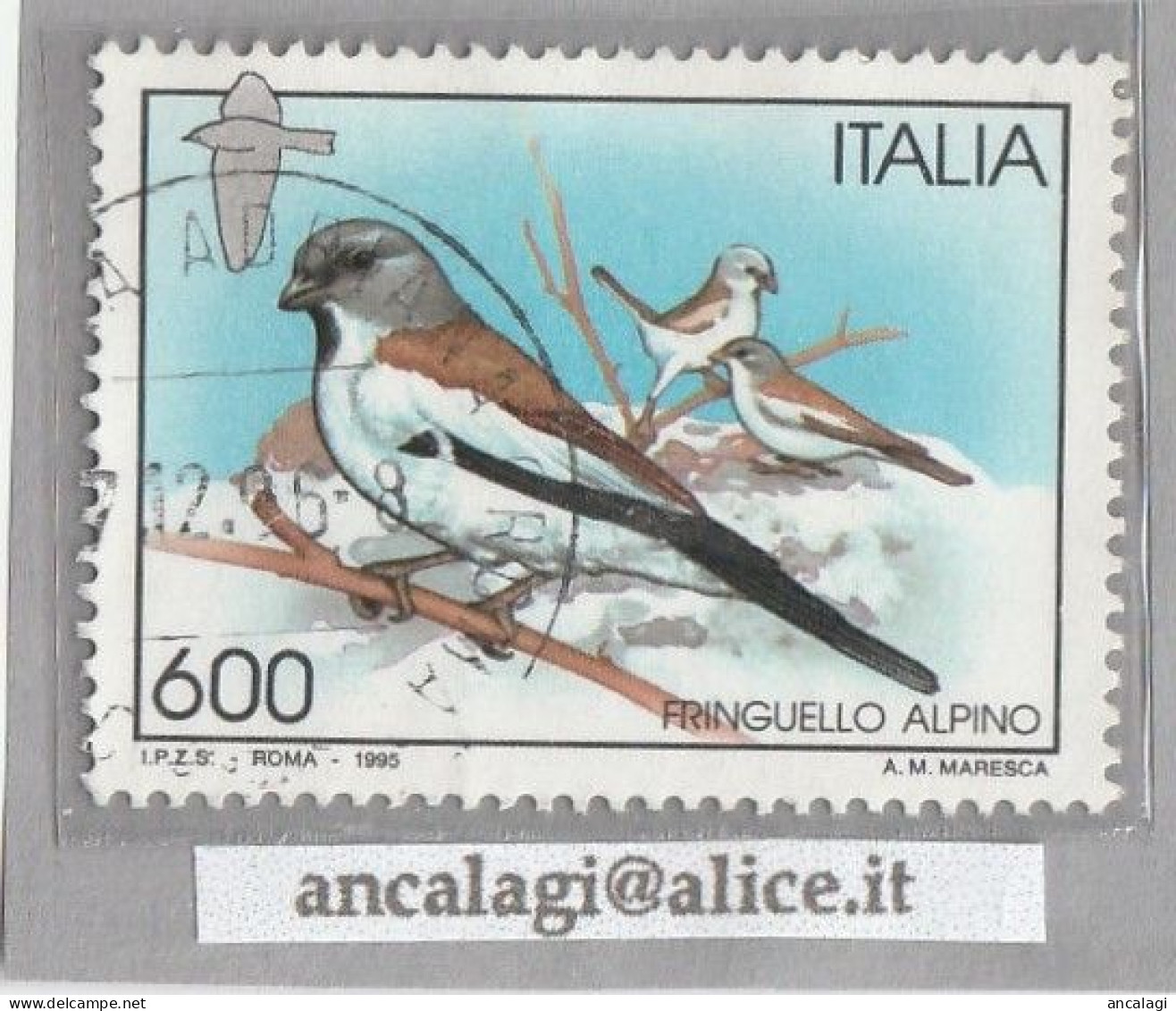 USATI ITALIA 1995 - Ref.0713B "UCCELLI" 1 Val. - - 1991-00: Oblitérés