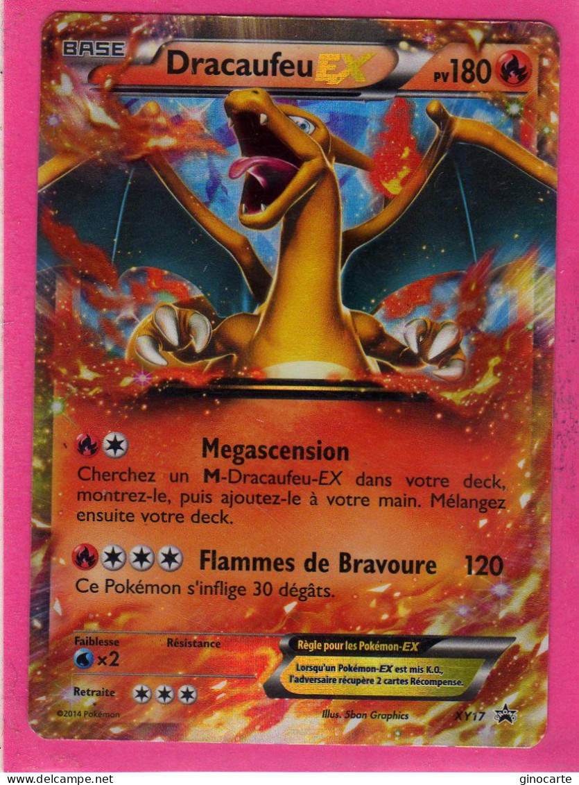 Carte Pokemon Francaise 2014 Promos Xy17 Dracaufeu 180pv Bon Etat - Promos