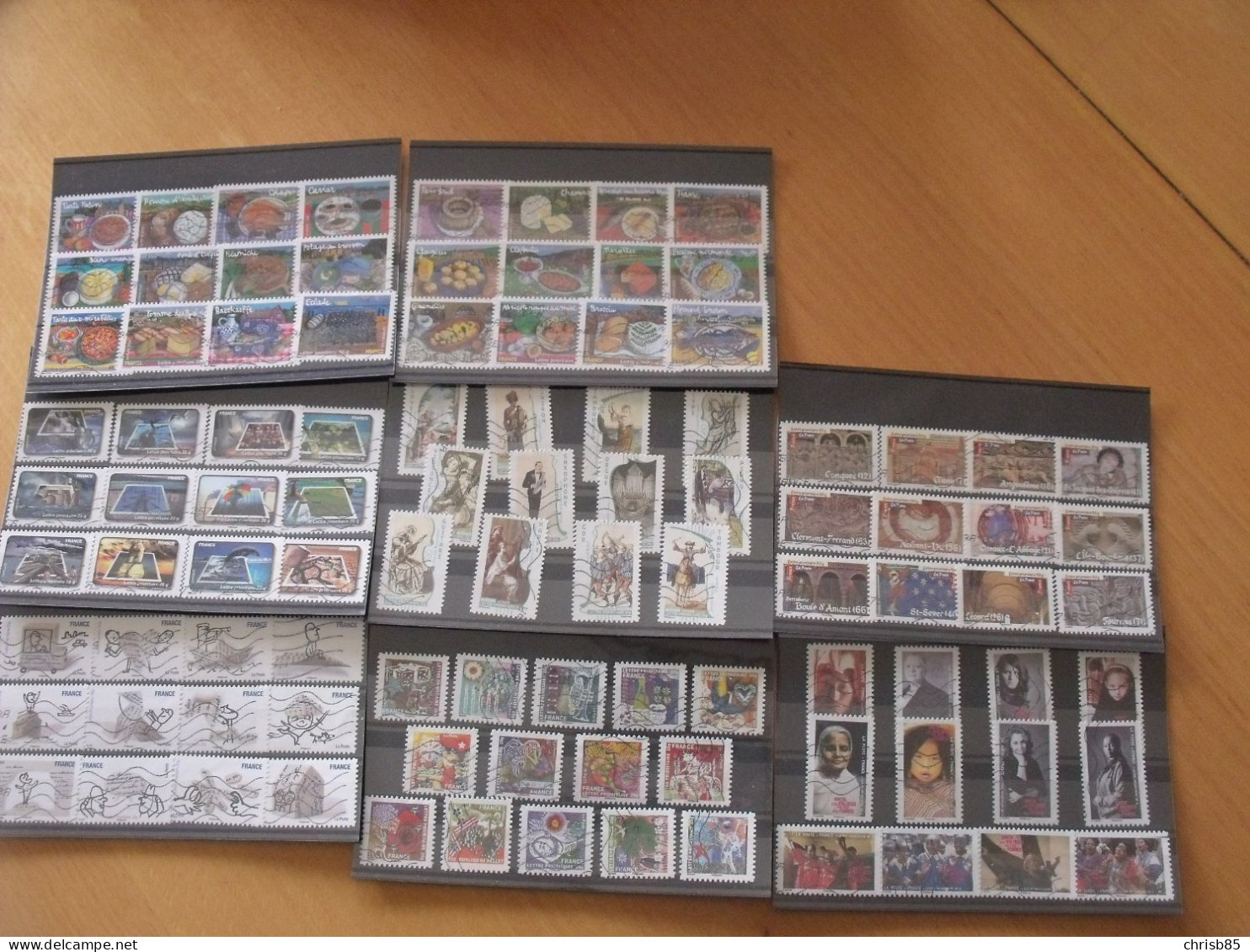 COLLECTION FRANCE OBLITERE 2009 A 2023  1676 TIMBRES DIFFERENTS 134 SERIES - Colecciones Completas