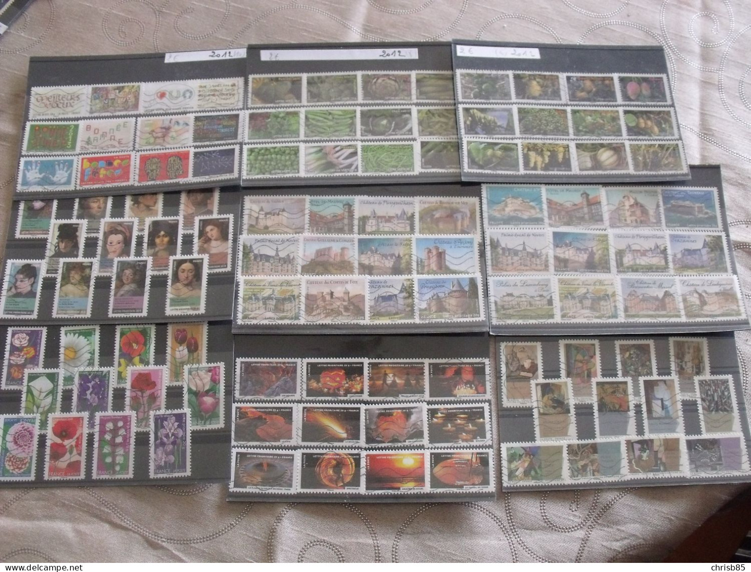 COLLECTION FRANCE OBLITERE 2009 A 2023  1676 TIMBRES DIFFERENTS 134 SERIES - Colecciones Completas