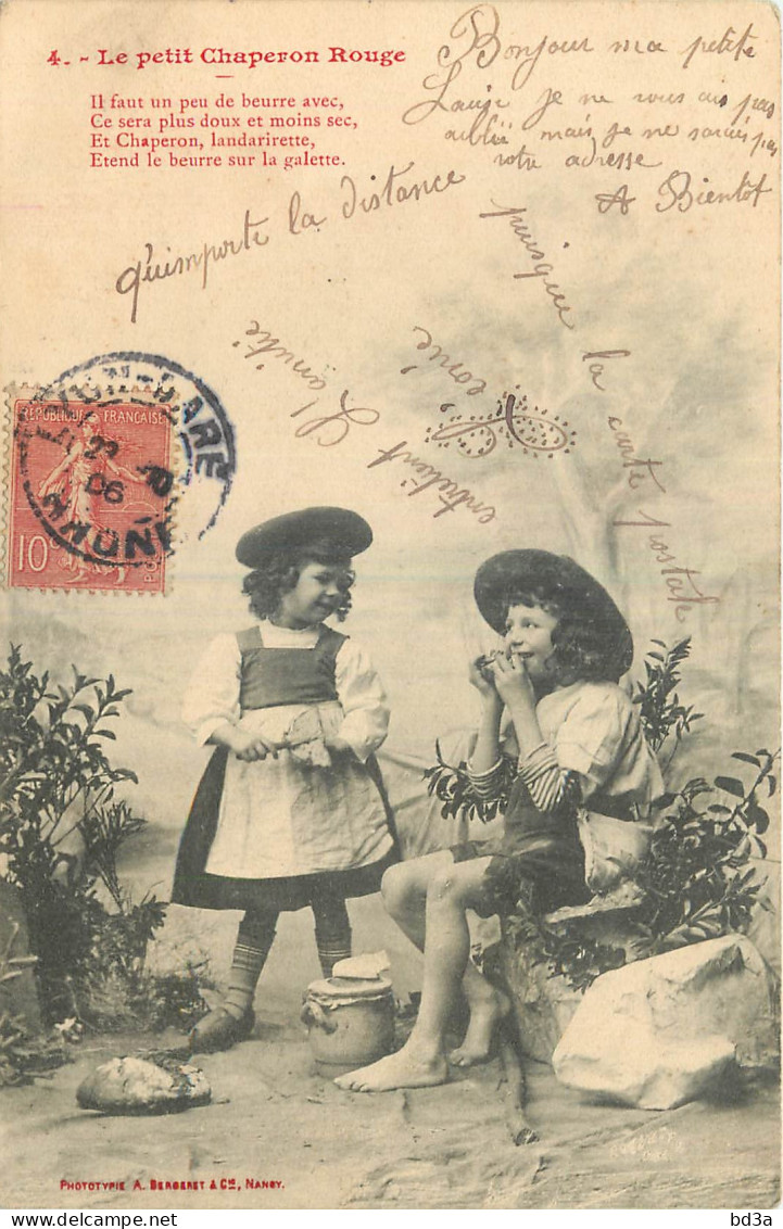 CPA BERGERET - ENFANTS -  LE PETIT CHAPERON ROUGE - Bergeret