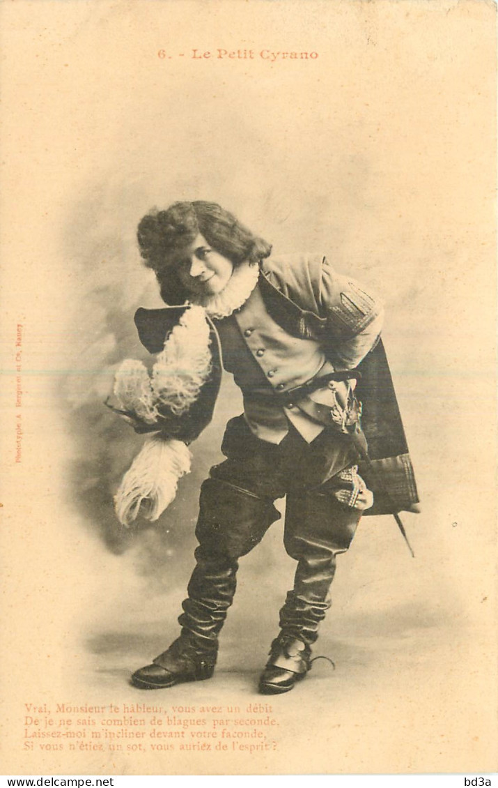 2 CPA BERGERET - ENFANT - LE PETIT CYRANO - Bergeret