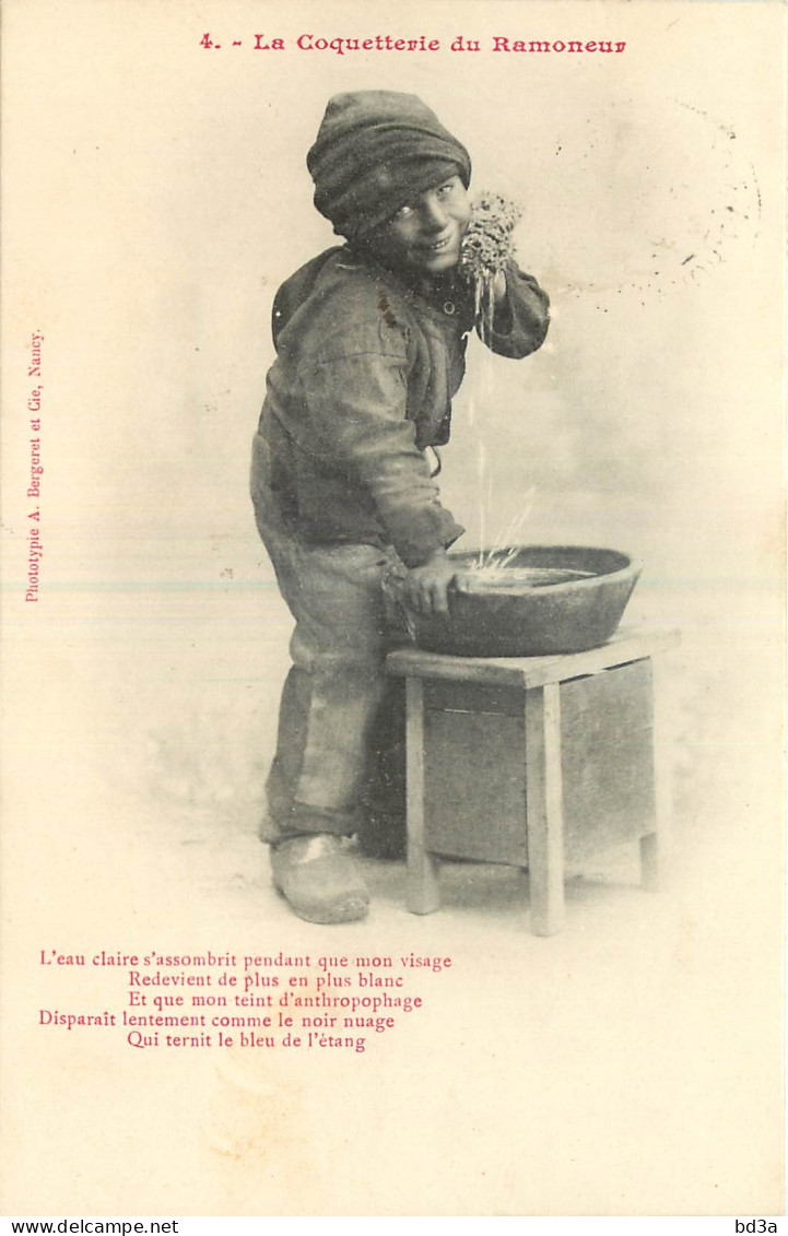 6 CPA BERGERET - ENFANTS -  LA COQUETTERIE DU RAMONEUR - Bergeret