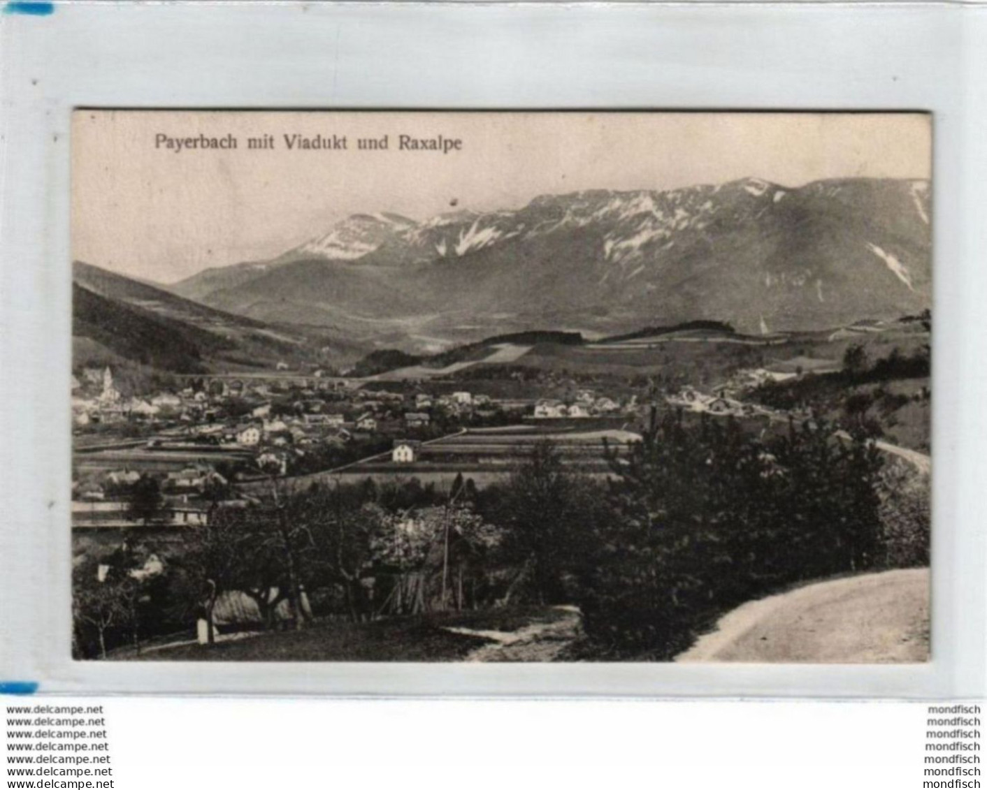 Payerbach Mit Viadukt Und Raxalpe 1918 - Raxgebiet