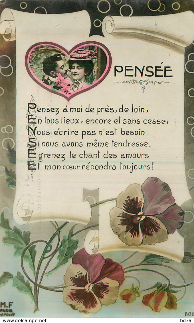  CPA COUPLE -  FLEURS - PENSEES - Couples