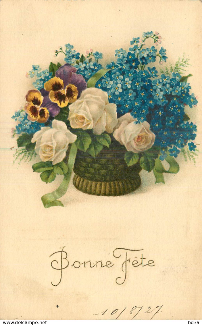  CPA FLEURS - BELLE ILLUSTRATION - BONNE FETE - Fleurs