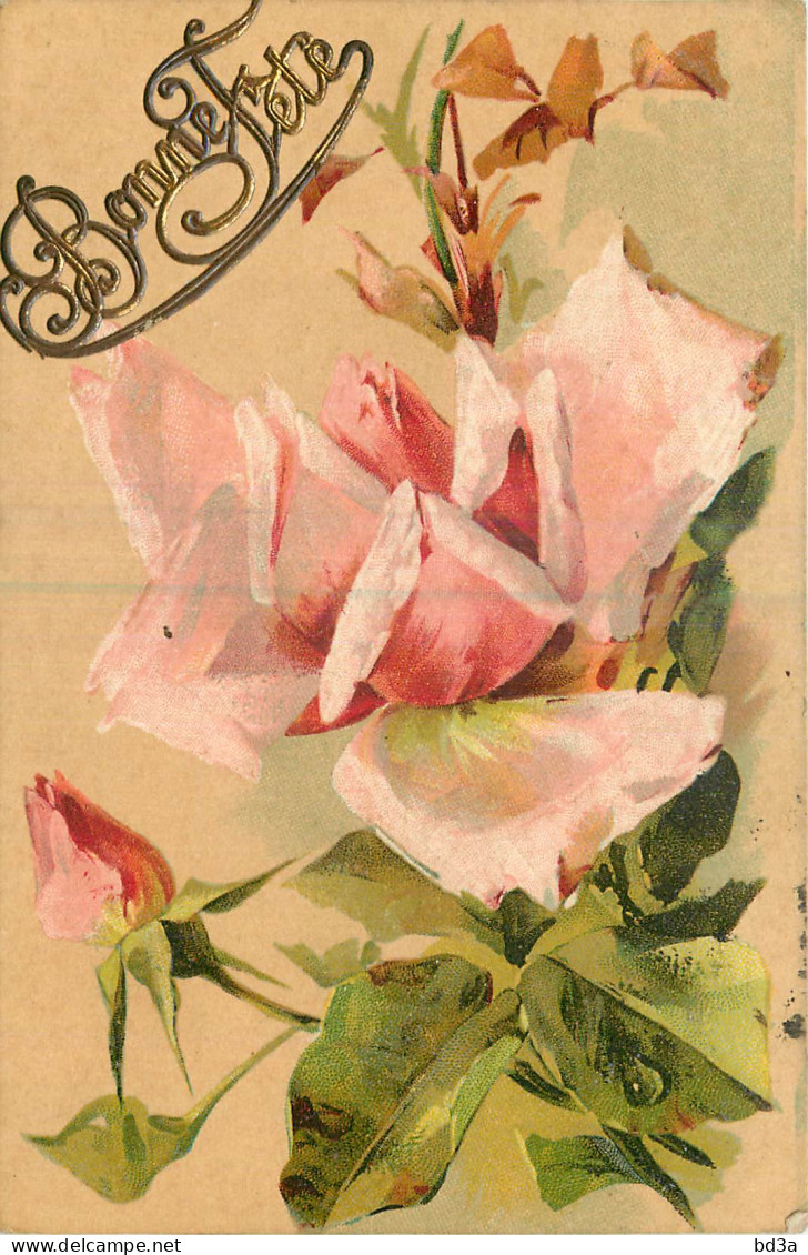  CPA FLEURS - BELLE ILLUSTRATION - BONNE FETE - Fleurs