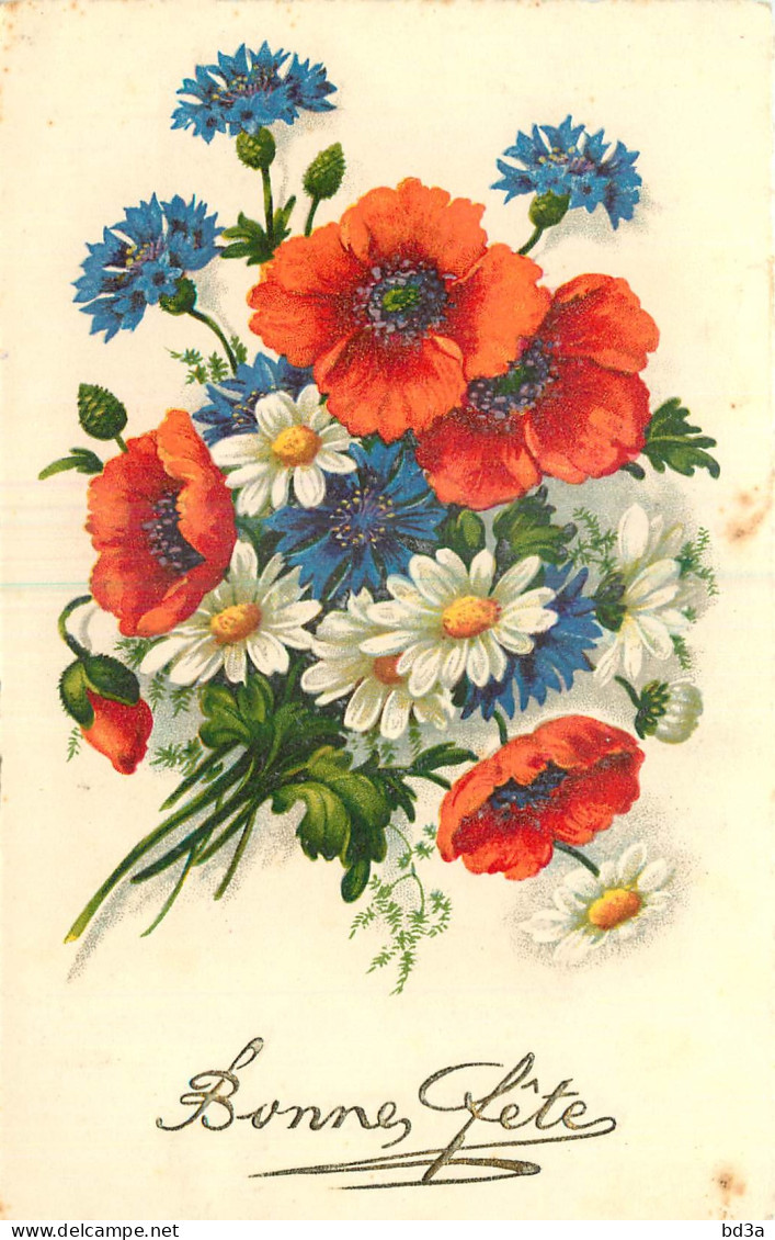  CPA FLEURS - BELLE ILLUSTRATION - BONNE FETE - Fleurs