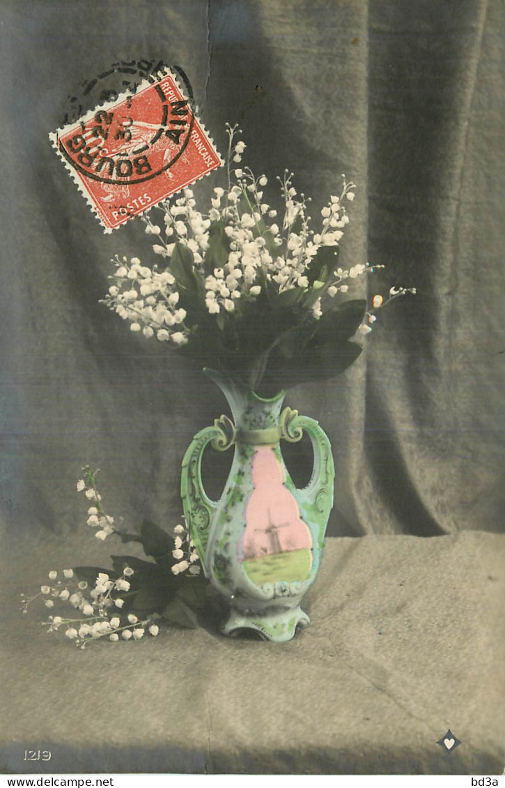  CPA FLEURS DANS UN VASE - MUGUET - ART DECO - Fleurs