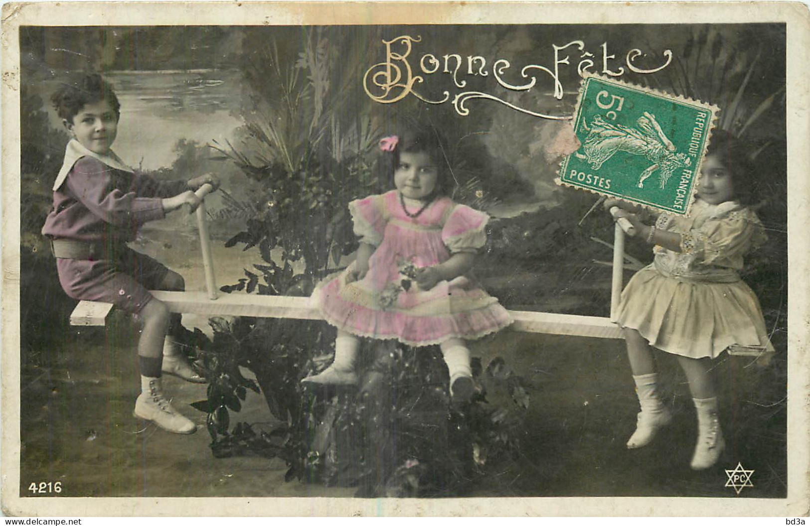 CPA  ENFANT - FILLETTES ET GARCONS - Gruppi Di Bambini & Famiglie