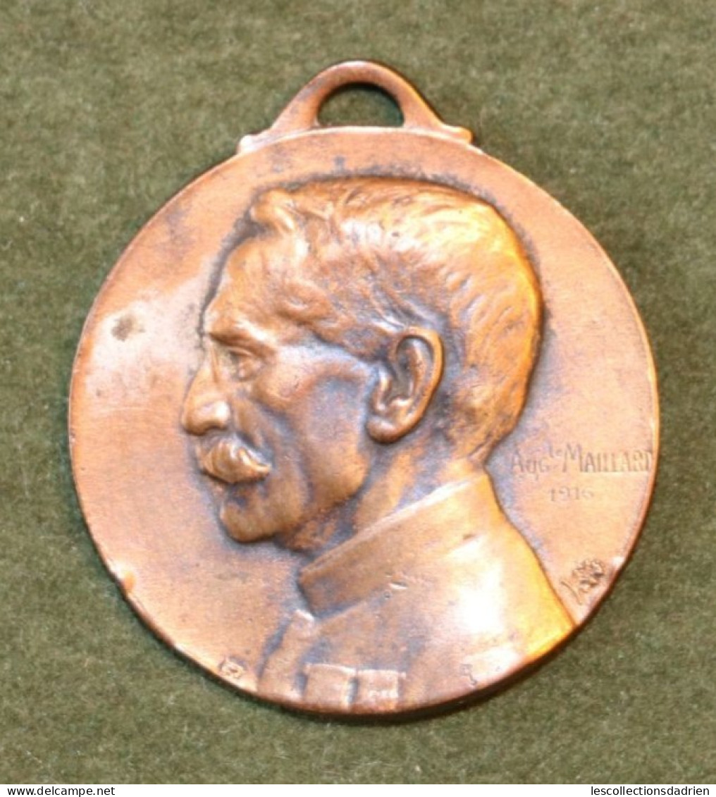 Médaille Française  Paris 1914-1916 Général Gallieni - Guerre 14-18 - French Medal WWI Médaillette Journée  Maillard - Frankrijk