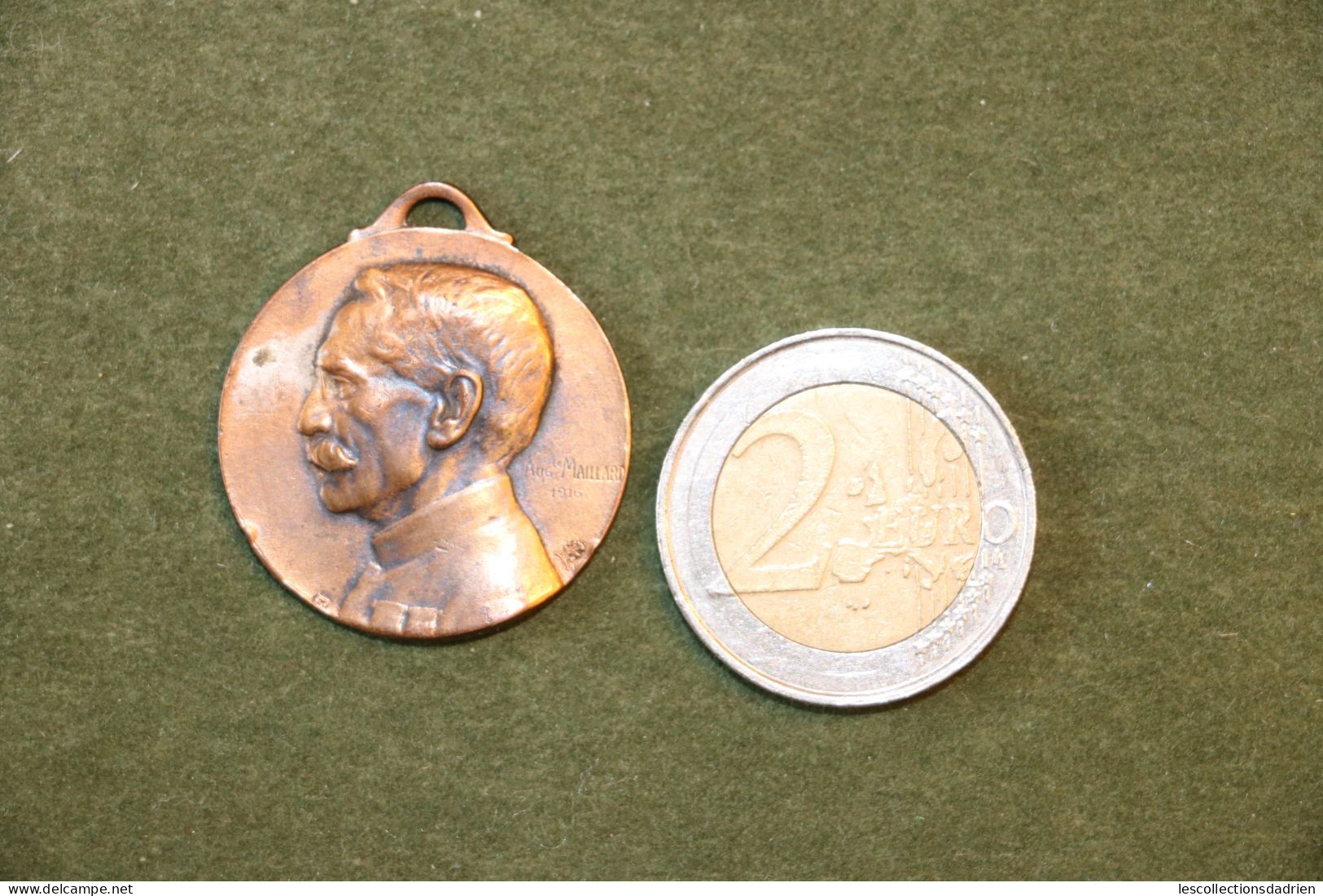 Médaille Française  Paris 1914-1916 Général Gallieni - Guerre 14-18 - French Medal WWI Médaillette Journée  Maillard - Frankreich