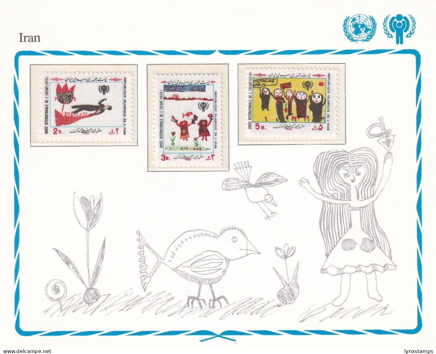 SA06 SIran 1979 International Year Of The Child Mint Stamps - Iran