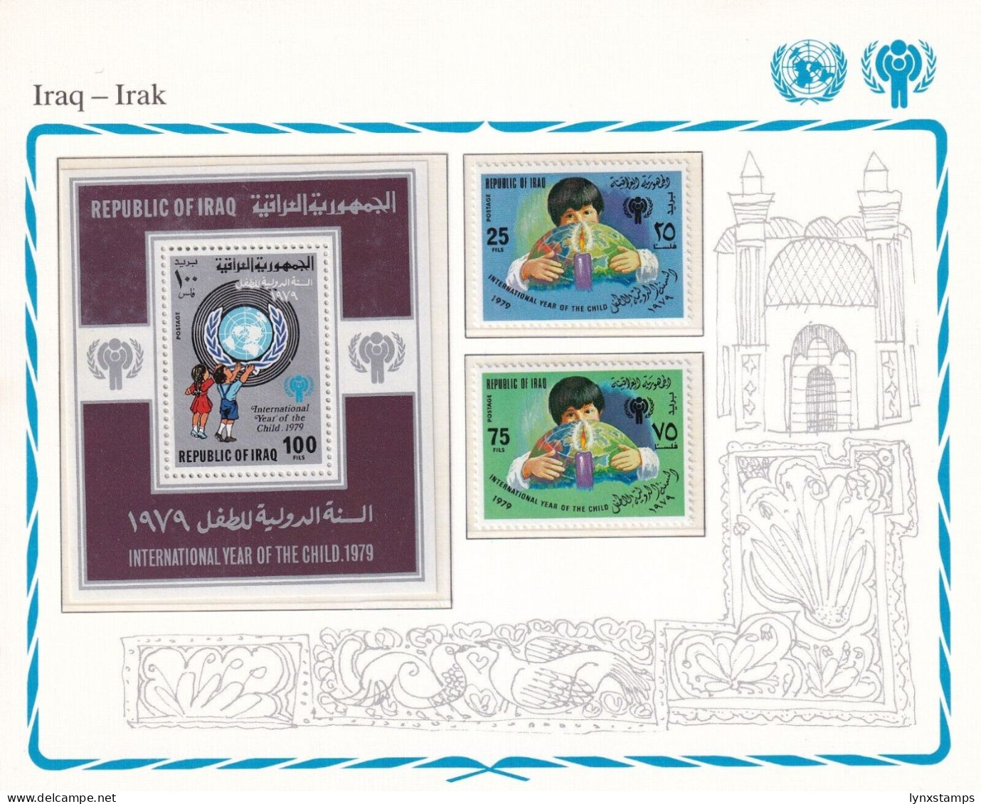 SA06 Iraq 1979 International Year Of The Child Mint Stamps+minisheet - Irak