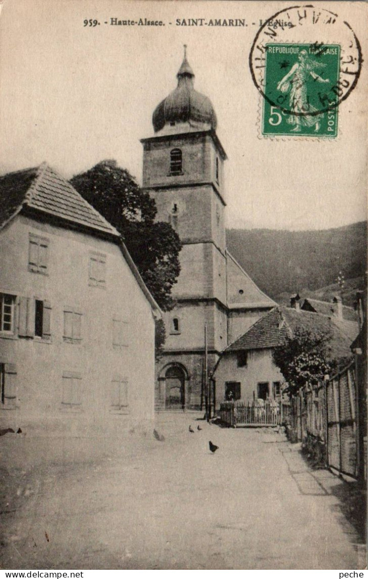 N°16 W -cpa Saint Amarin -l'église- - Saint Amarin