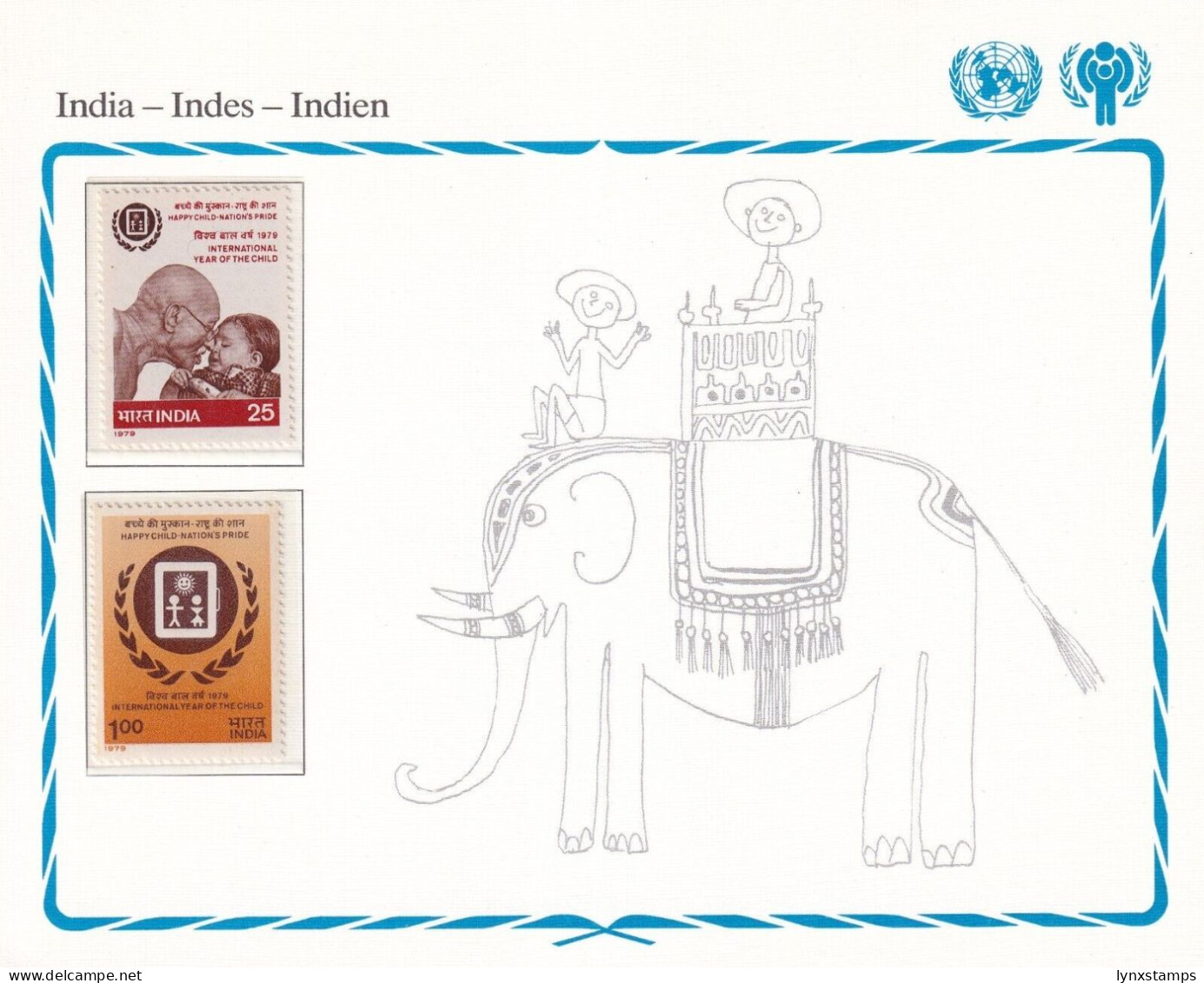 SA06 India 1979 International Year Of The Child Mint Stamps - Ongebruikt
