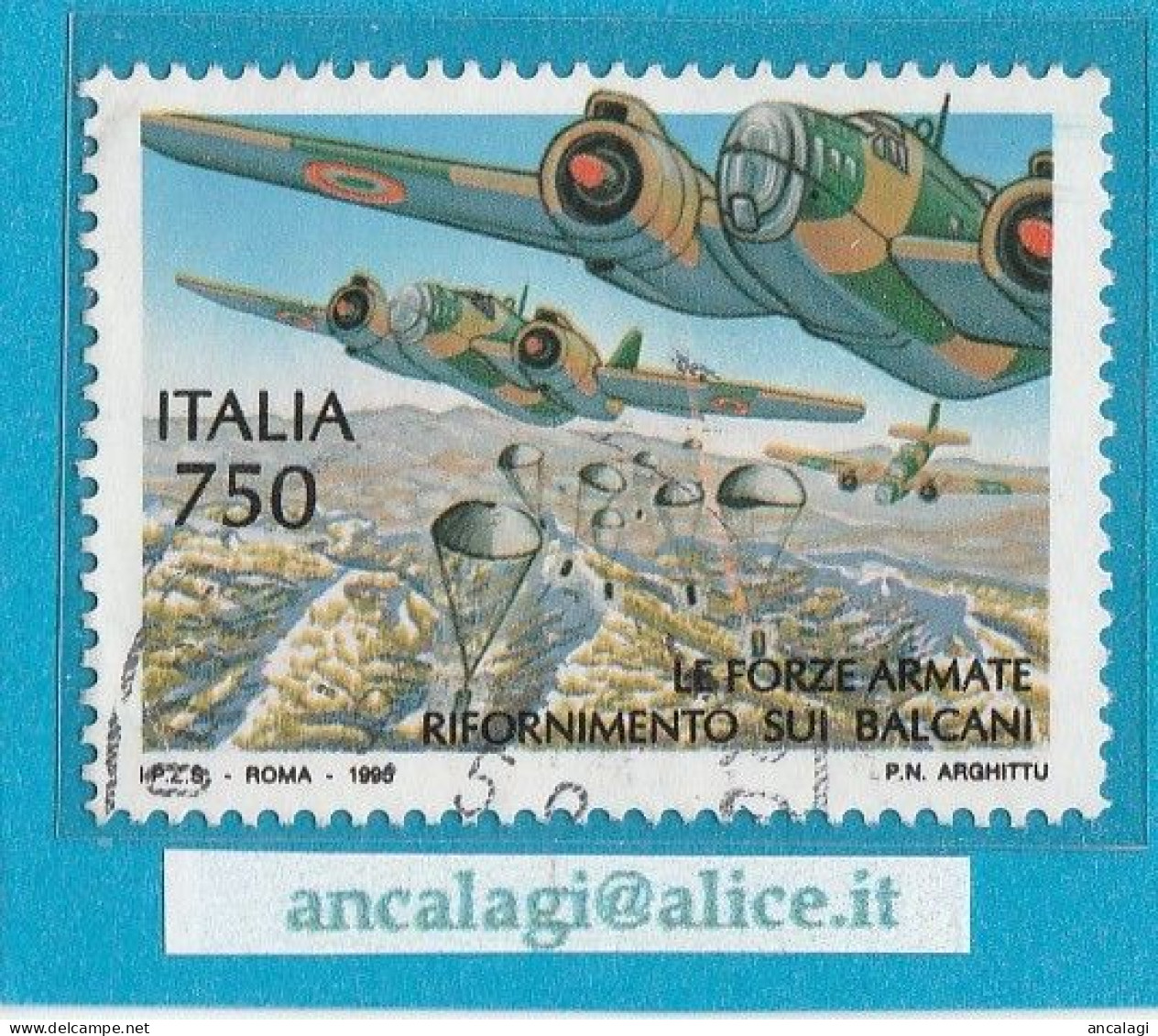 USATI ITALIA 1995 - Ref.0715 "AVVENIMENTI STORICI DELLA 2^ GUERRA" 1 Val. - - 1991-00: Oblitérés