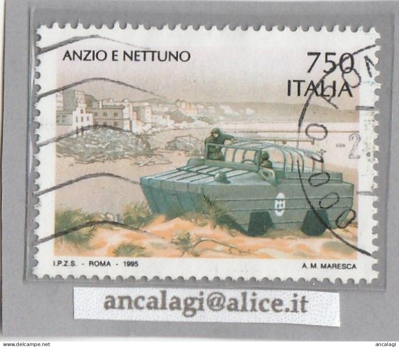 USATI ITALIA 1995 - Ref.0715B "AVVENIMENTI STORICI DELLA 2^ GUERRA" 1 Val. - - 1991-00: Used