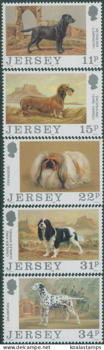 Jersey 1988 SG438-442 Dog Club Set MNH - Jersey