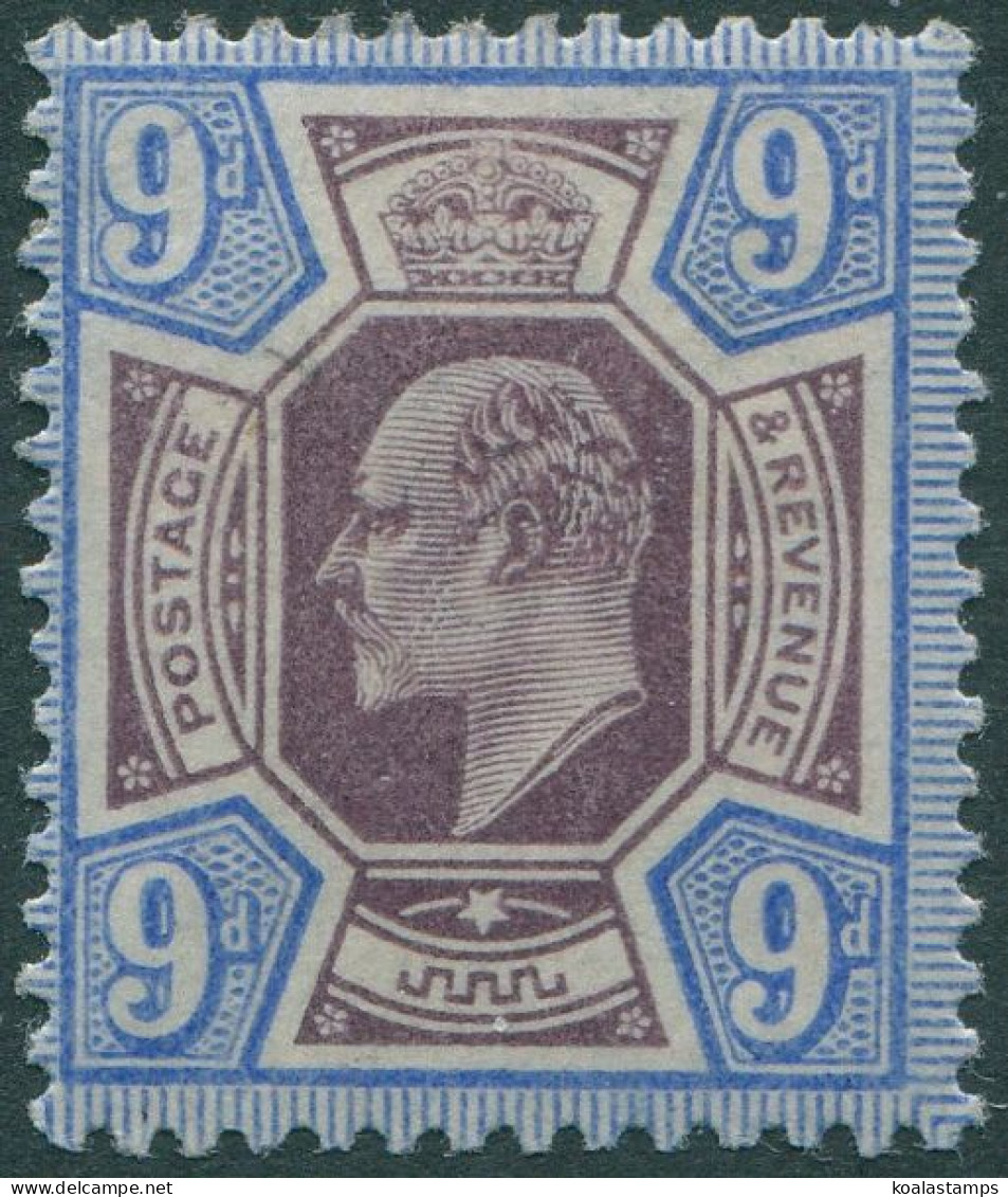 Great Britain 1902 SG251 9d Slate-purple And Ultramarine KEVII MLH - Unclassified