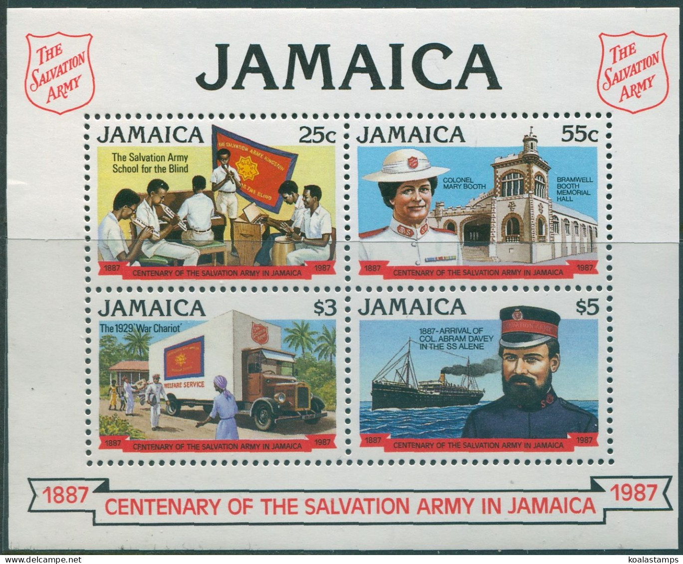 Jamaica 1987 SG702 Salvation Army MS MNH - Jamaique (1962-...)