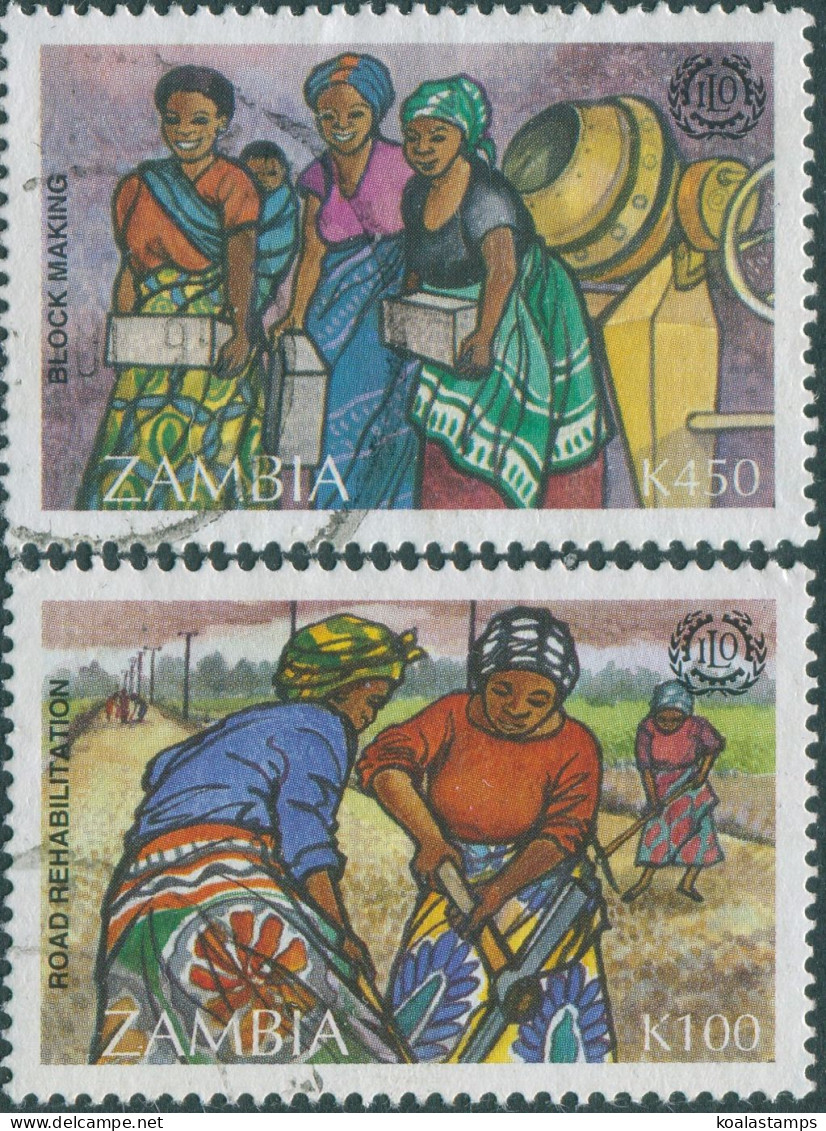 Zambia 1995 SG743-744 ILO Set FU - Zambie (1965-...)