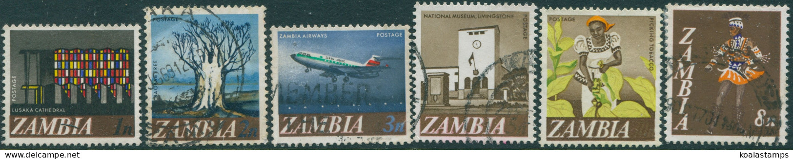 Zambia 1968 SG129-134 Decimal Currency (6) FU - Zambia (1965-...)