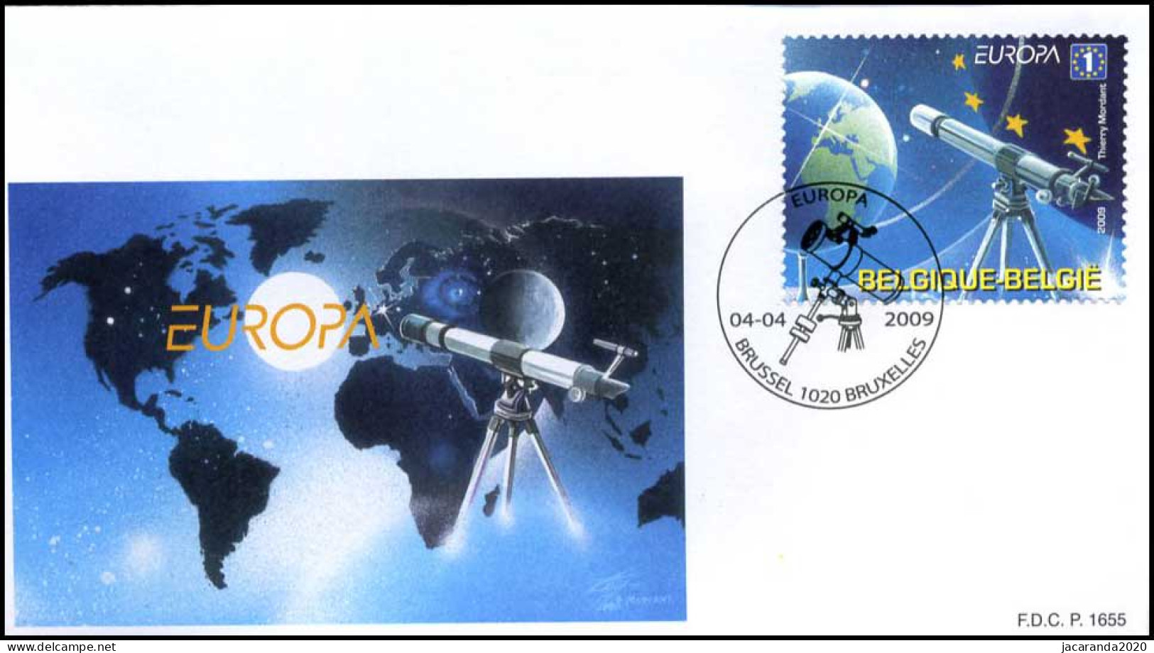 3887 - FDC - Europa : Jaar Van De Astronomie - Galileo Galilei P - 2001-2010