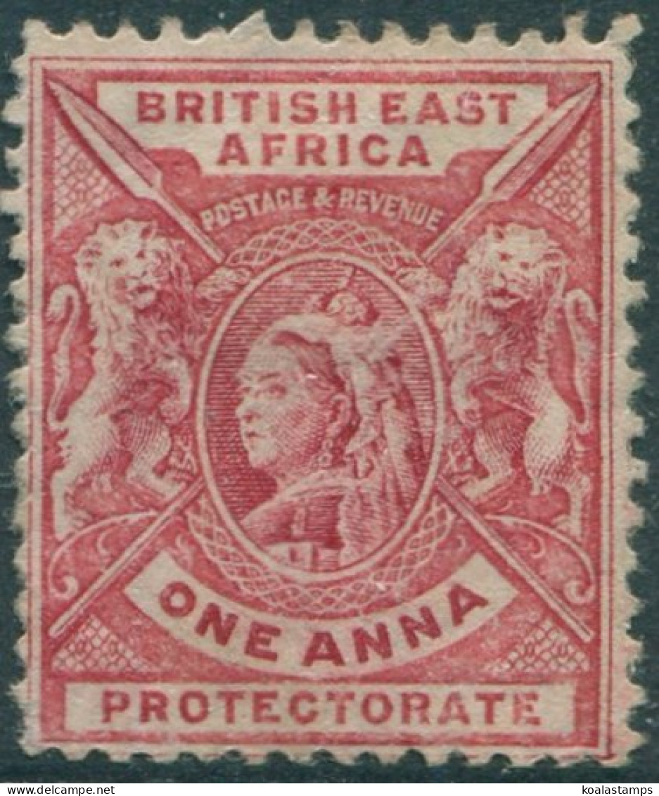 British East Africa 1896 SG66 1a Carmine-rose QV MNG (amd) - Kenia (1963-...)